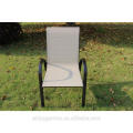 Marco de metal al aire libre apilable Sling comedor silla